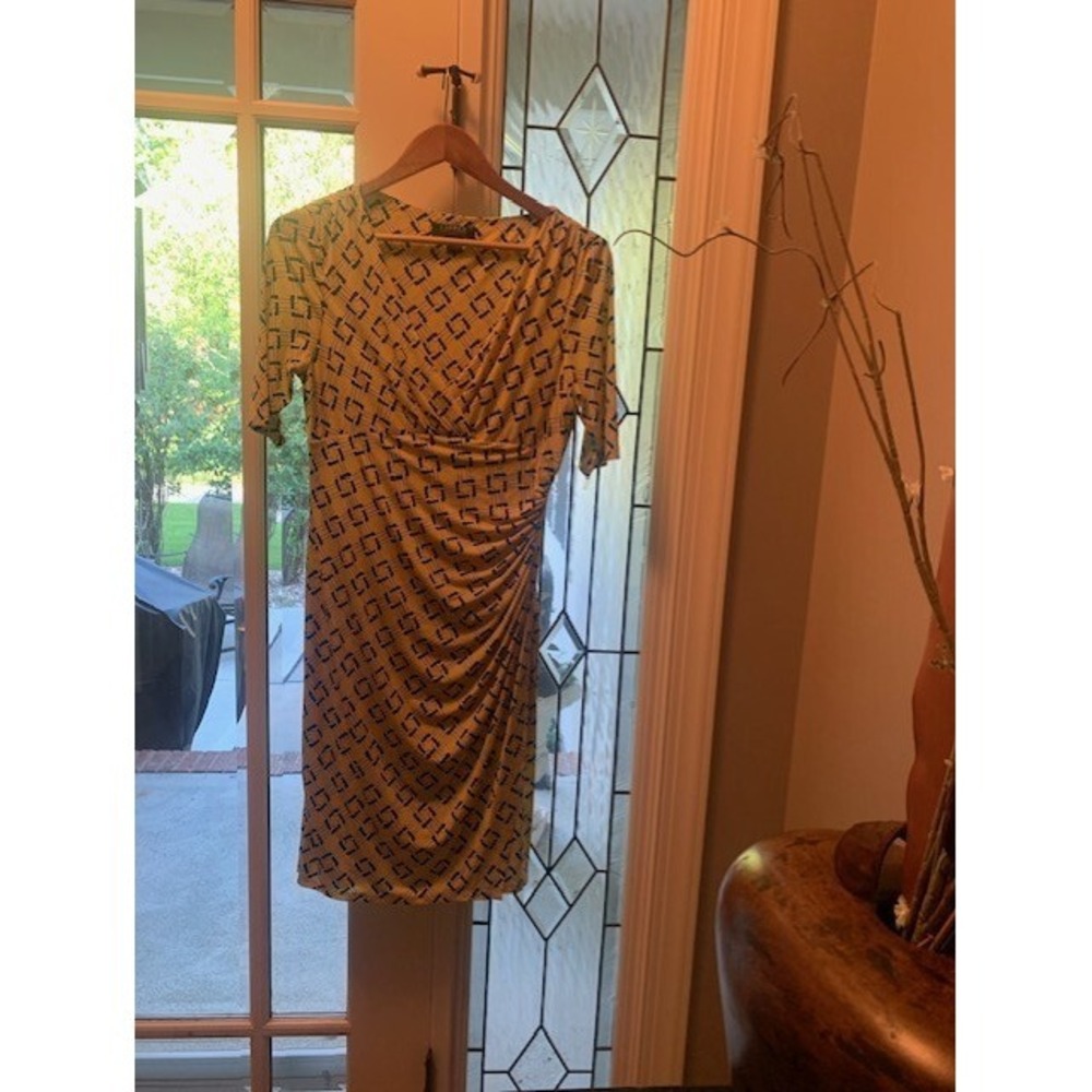 Lauren By Ralph Lauren Dress  Midi Stretch Career side  Baby Doll Quiet Luxury